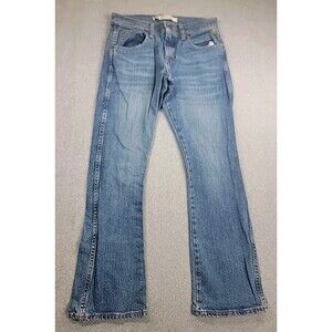 Wrangler Rooted Jeans Mens 29x30 (28x29) Slim Boot Med Blue Cotton Texas Cowboy